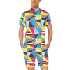 80s Pattern Print Design 2 Men's Romper