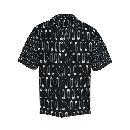 Safety Pin Print Design LKS302 Men's Hawaiian Shirt