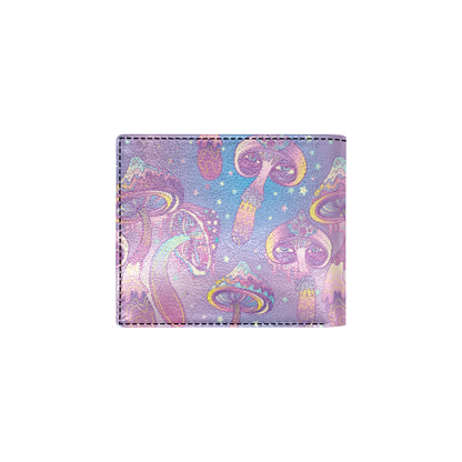 Psychedelic Mushroom Pattern Print Design A01 Men's ID Card Wallet
