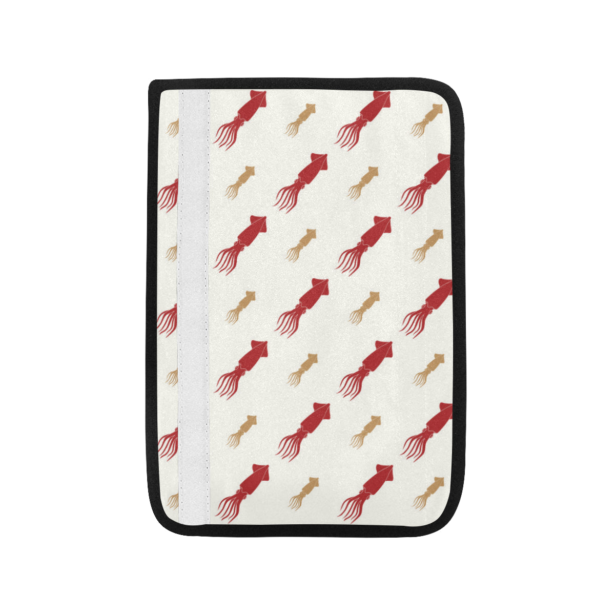 Giant Squid Pattern Print Design 01 Car Seat Belt Cover