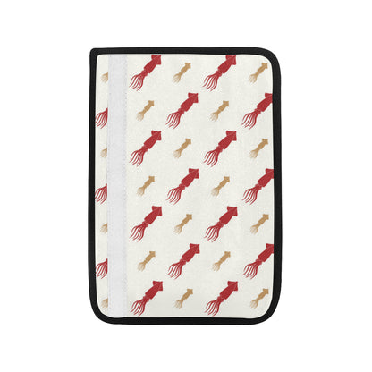 Giant Squid Pattern Print Design 01 Car Seat Belt Cover