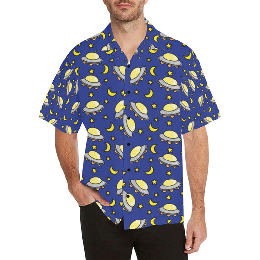 UFO Print Design LKS309 Men's Hawaiian Shirt