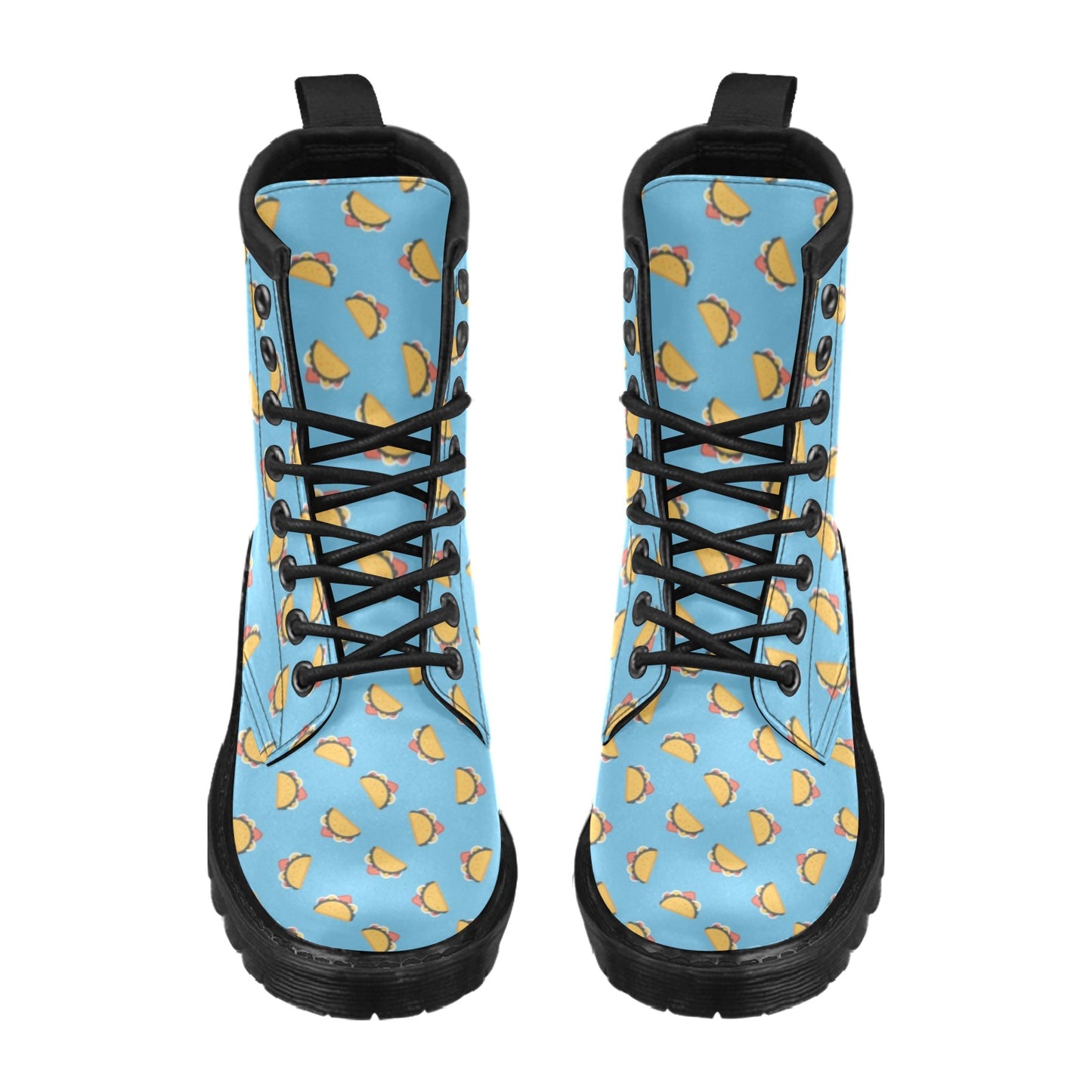 Taco Print Design LKS301 Women's Boots
