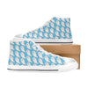 Sea Lion Print Design LKS402 High Top Women's White Shoes