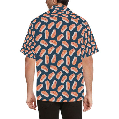 Salmon Steak Print Design LKS306 Men's Hawaiian Shirt