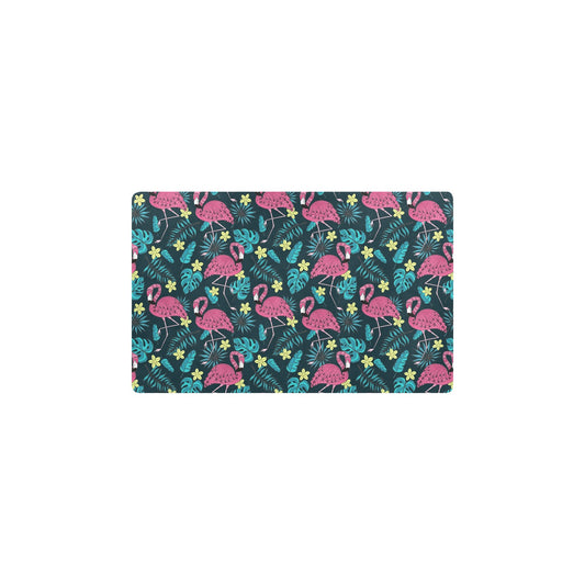 Flamingo Print Pattern Kitchen Mat