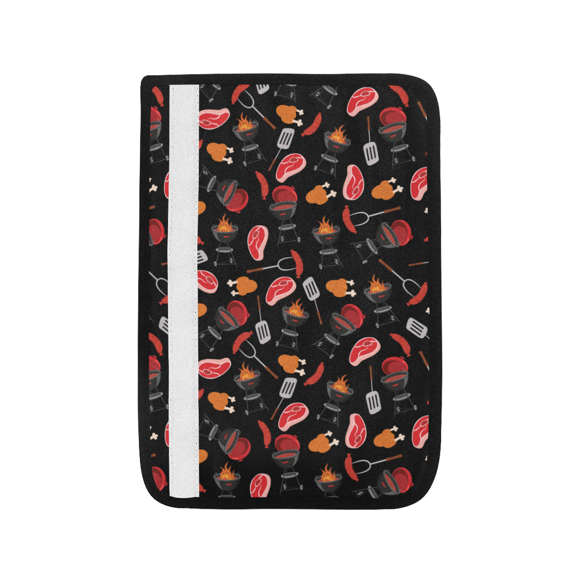 Barbecue Pattern Print Design 04 Car Seat Belt Cover