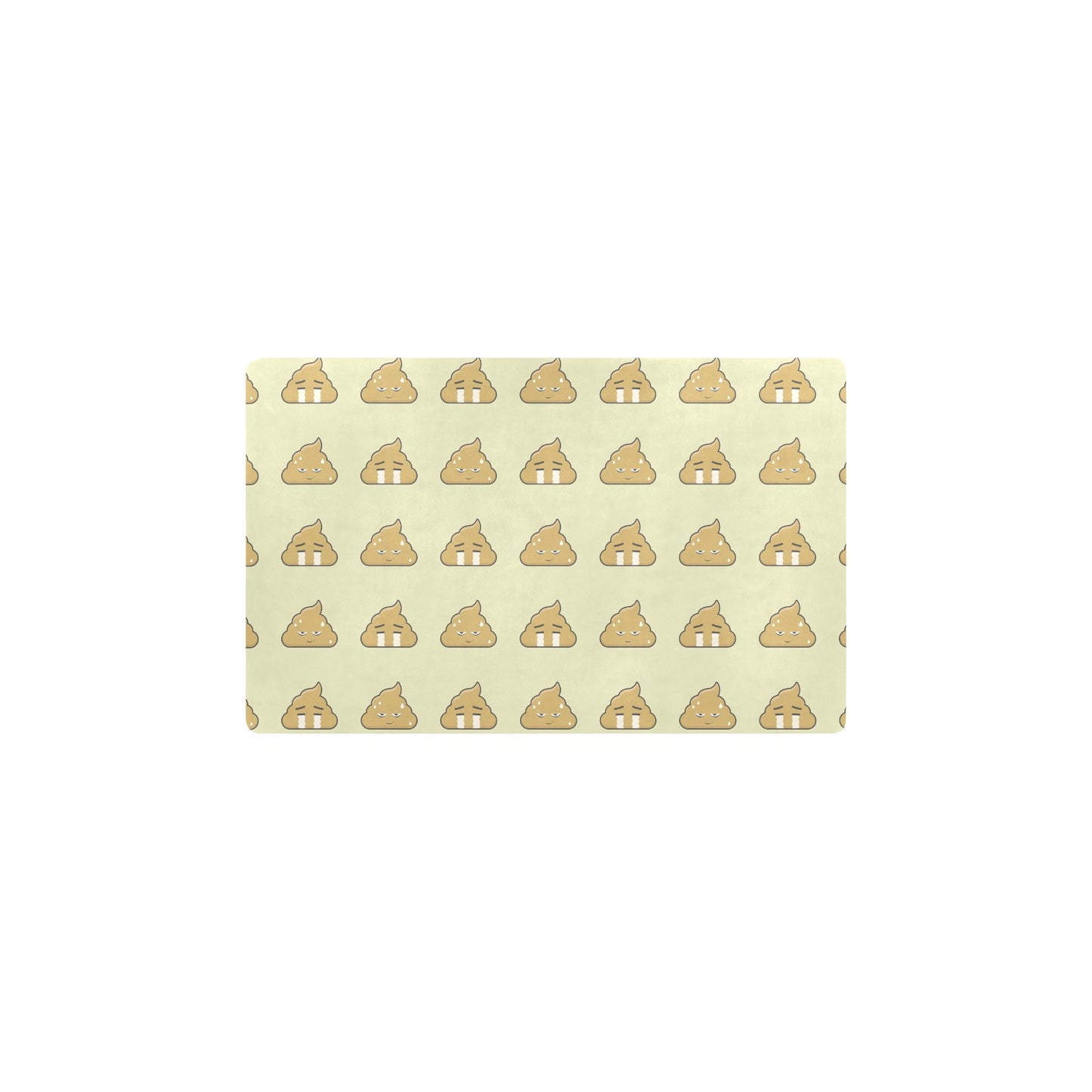 Poop Emoji Pattern Print Design A04 Kitchen Mat