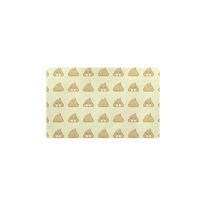 Poop Emoji Pattern Print Design A04 Kitchen Mat