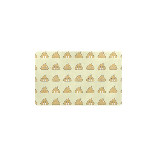 Poop Emoji Pattern Print Design A04 Kitchen Mat