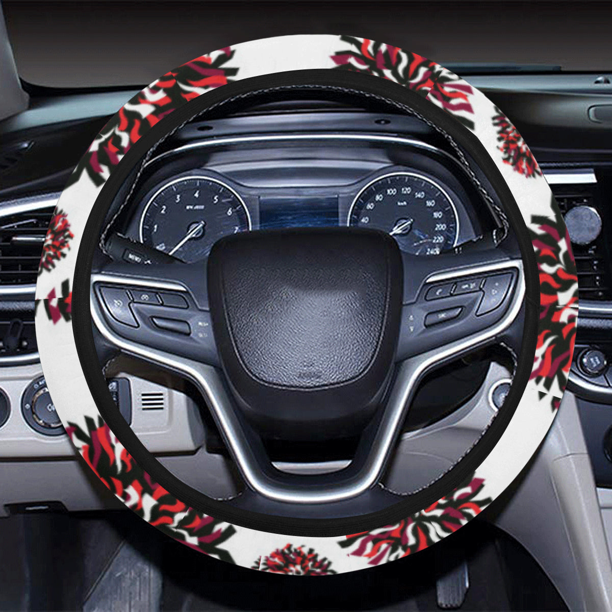 Cheerleader Pattern Print Design 01 Steering Wheel Cover with Elastic Edge