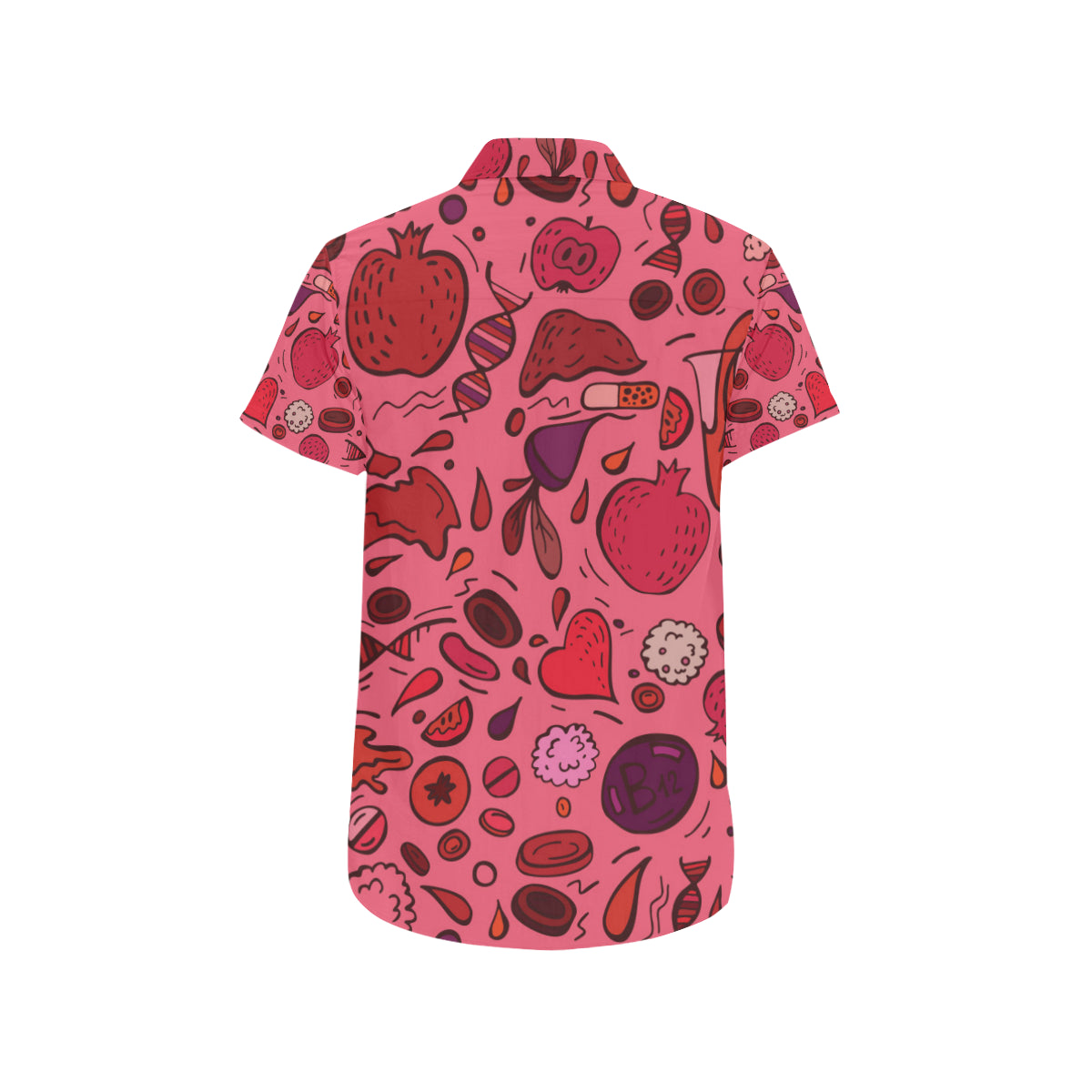 Phlebotomist Pattern Print Design A01 Men's Short Sleeve Button Up Shirt