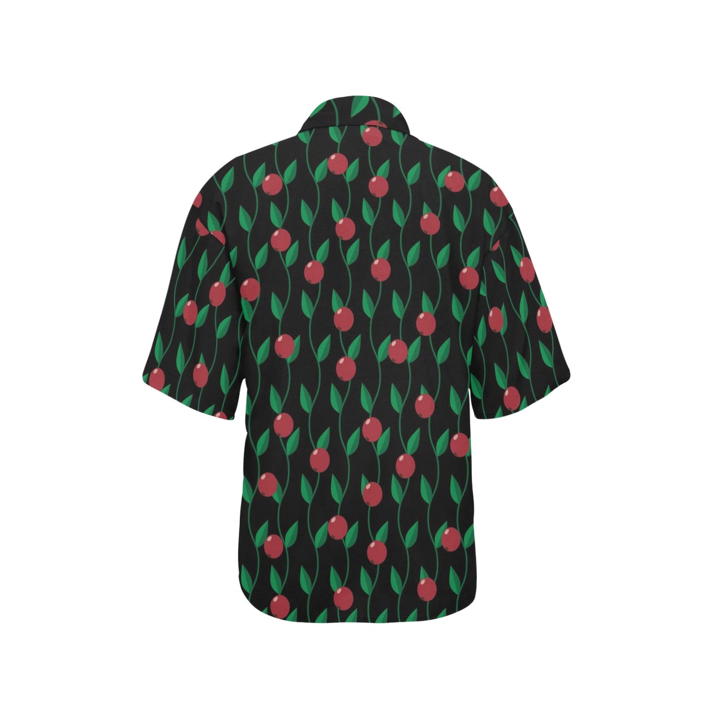 Cranberry Pattern Print Design CB01 Women's Hawaiian Shirt