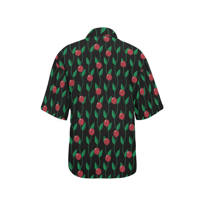 Cranberry Pattern Print Design CB01 Women's Hawaiian Shirt