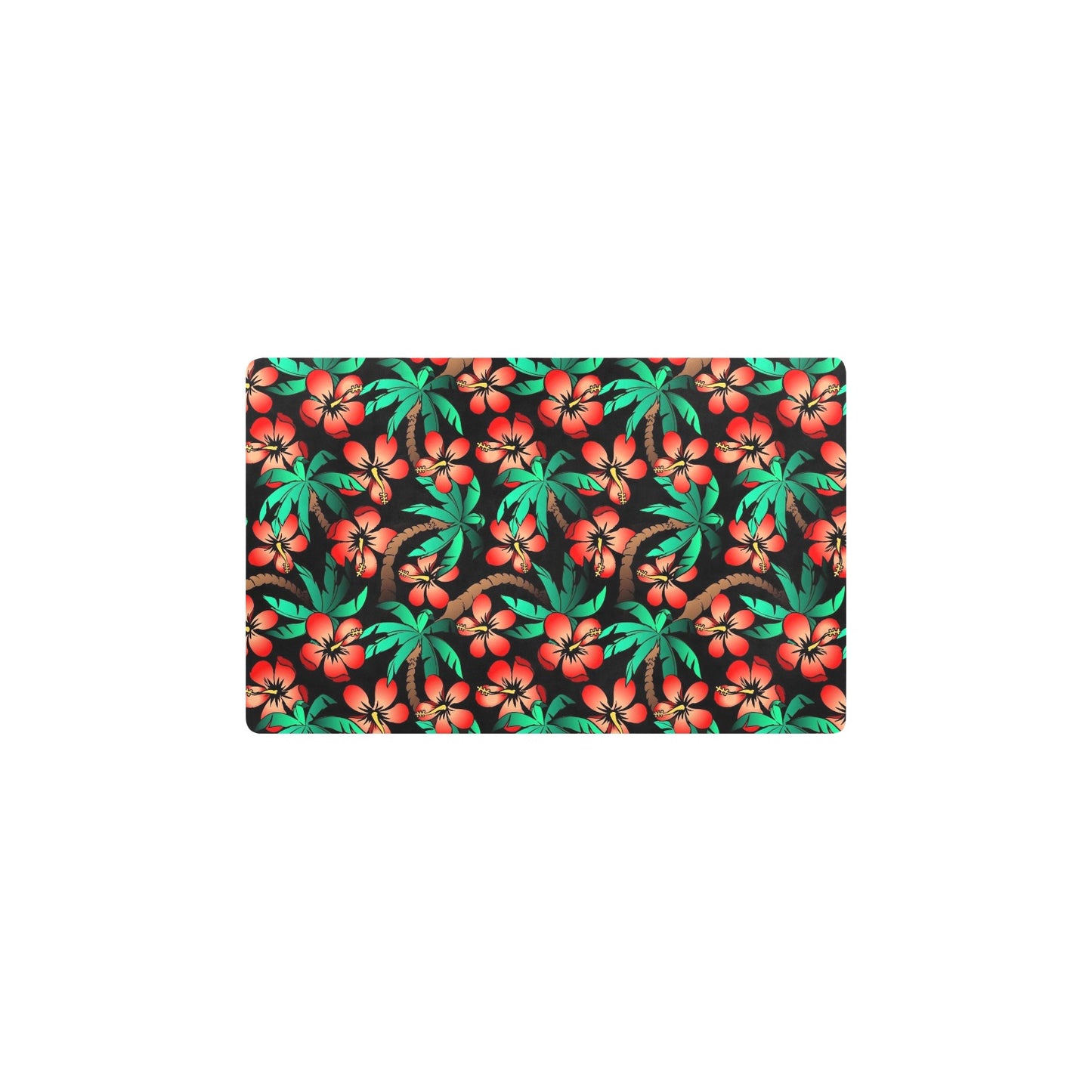 Hawaiian Themed Pattern Print Design H022 Kitchen Mat