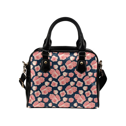Rose Pattern Print Design A03 Shoulder Handbag