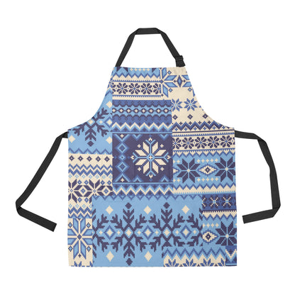 Nordic Pattern Print Design A04 Apron with Pocket