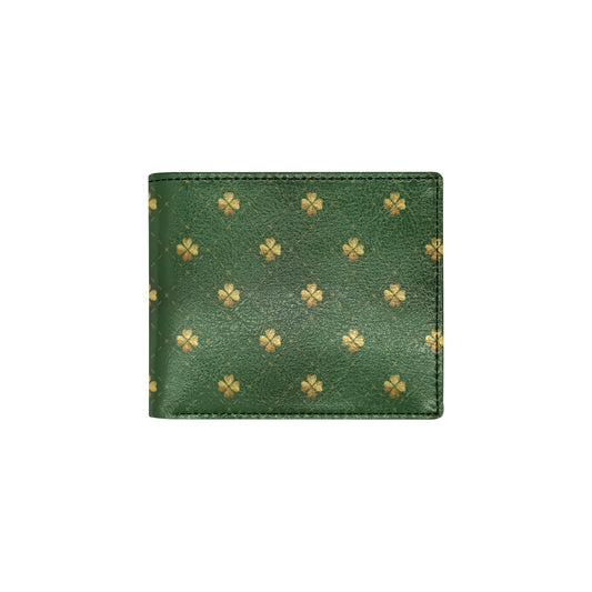 Clover  Pattern Print Design 01 Men's ID Card Wallet