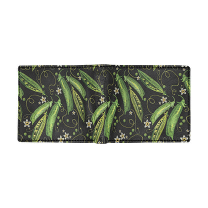 Peas Pattern Print Design A02 Men's ID Card Wallet