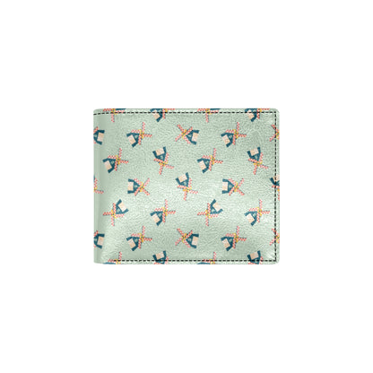 Windmill Pattern Print Design 02 Men's ID Card Wallet