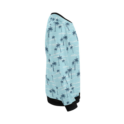 Palm Tree Pattern Print Design PT04 Men Long Sleeve Sweatshirt