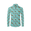 Dachshund Paw Decorative Print Pattern Men's Long Sleeve Shirt