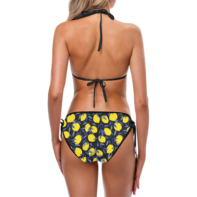 Lemon Pattern Print Design LM01 Bikini