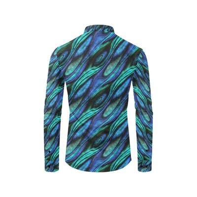 Abalone Pattern Print Design 03 Men's Long Sleeve Shirt