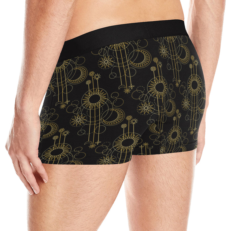 Moon Boho Style Pattern Print Design 01 Men's Boxer Briefs