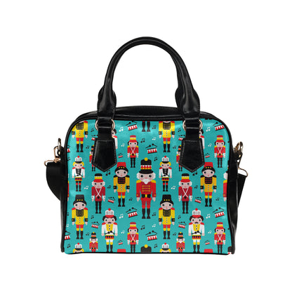 Nutcracker Pattern Print Design A03 Shoulder Handbag