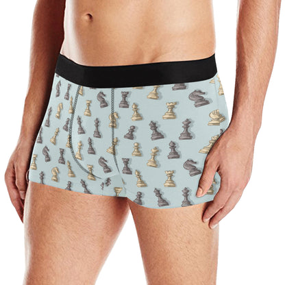 Chess Pattern Print Design 02 Men's Boxer Briefs