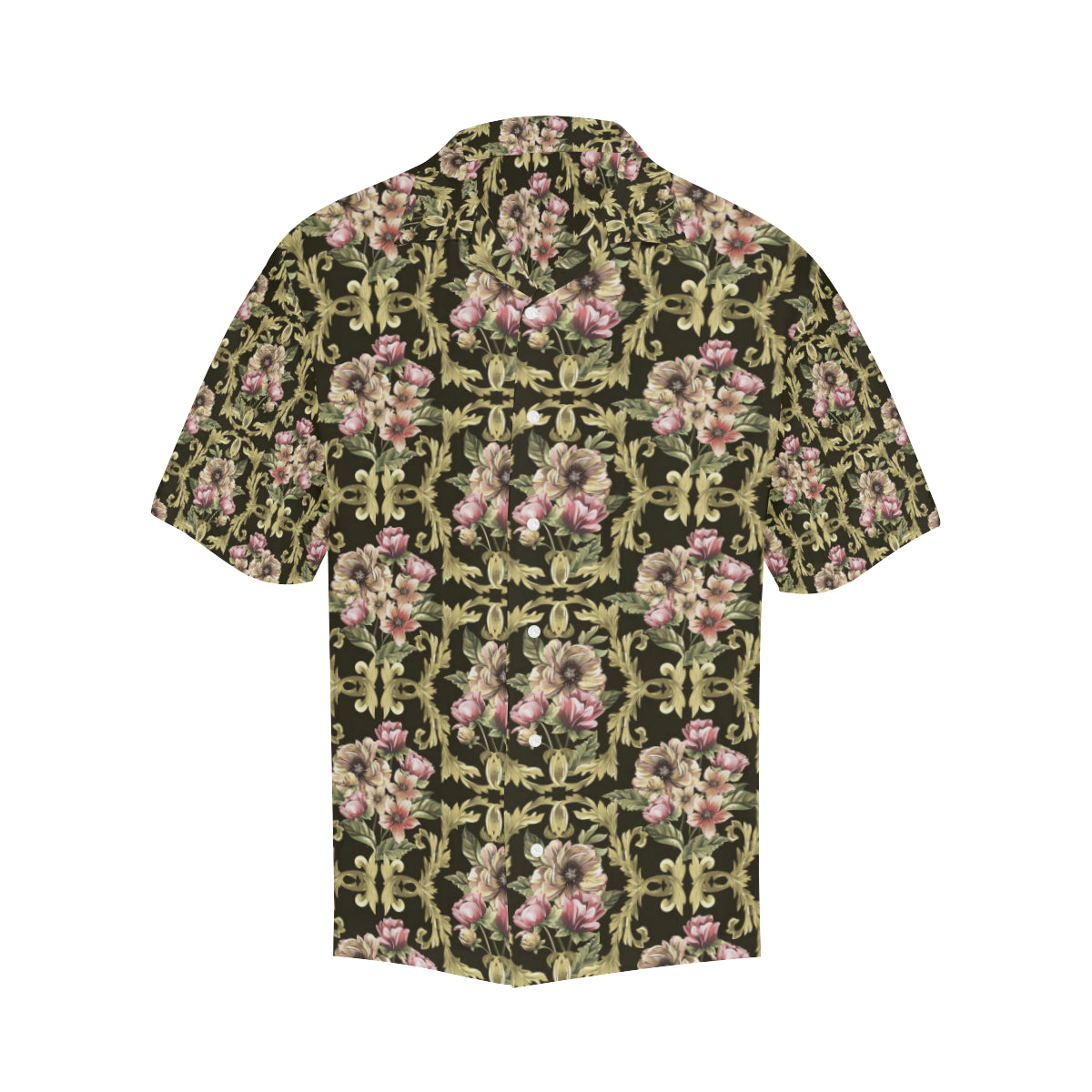 Baroque Pattern Print Design 02 Men's Hawaiian Shirt