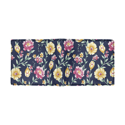 Gerberas Pattern Print Design GB03 Men's ID Card Wallet