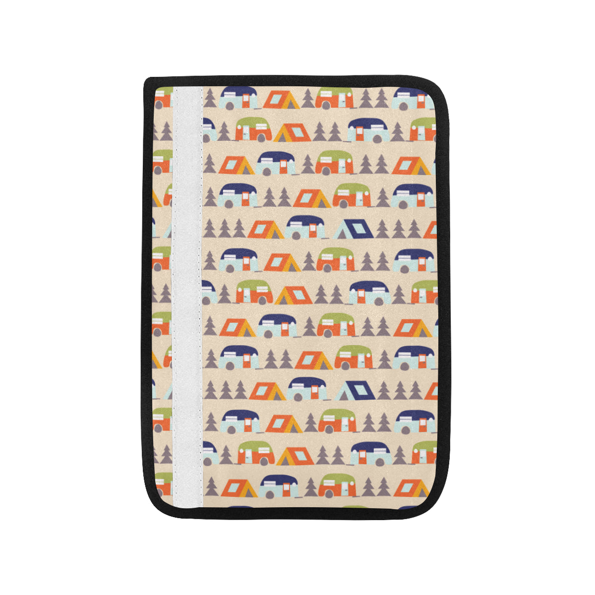 Camper Tent Pattern Print Design 03 Car Seat Belt Cover