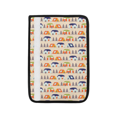 Camper Tent Pattern Print Design 03 Car Seat Belt Cover