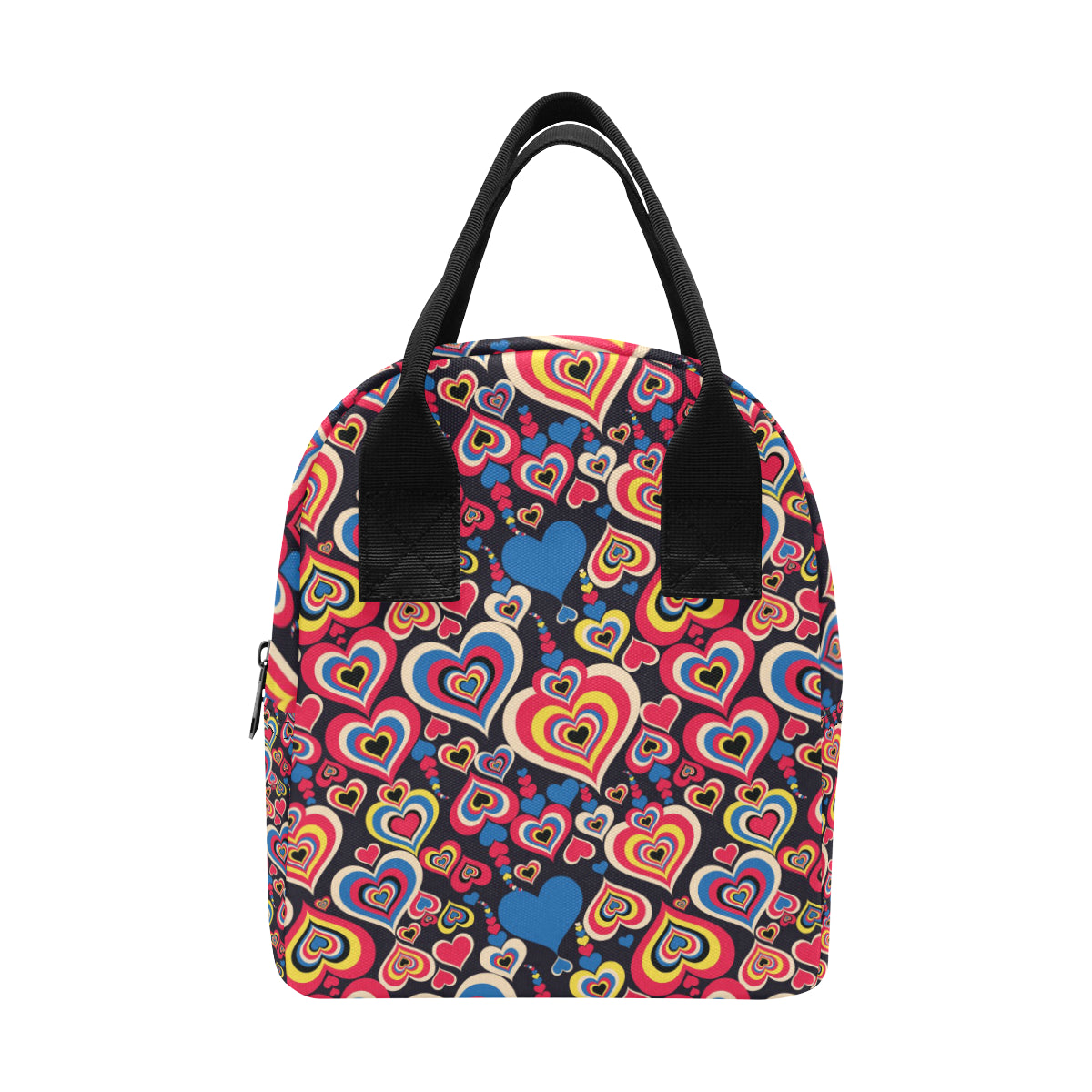 Heart Pattern Print Design HE08 Insulated Lunch Bag