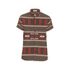 Native Pattern Print Design A03 Men's Short Sleeve Button Up Shirt