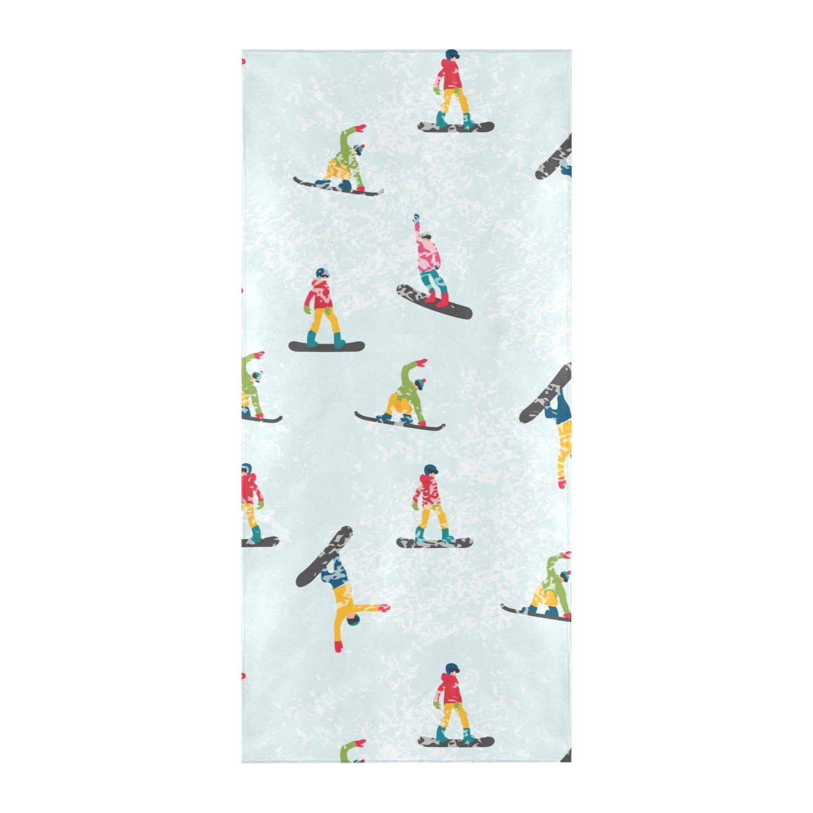 Snowboard Print Design LKS304 Beach Towel 32" x 71"