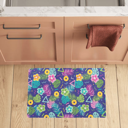 Hawaiian Themed Pattern Print Design H014 Kitchen Mat