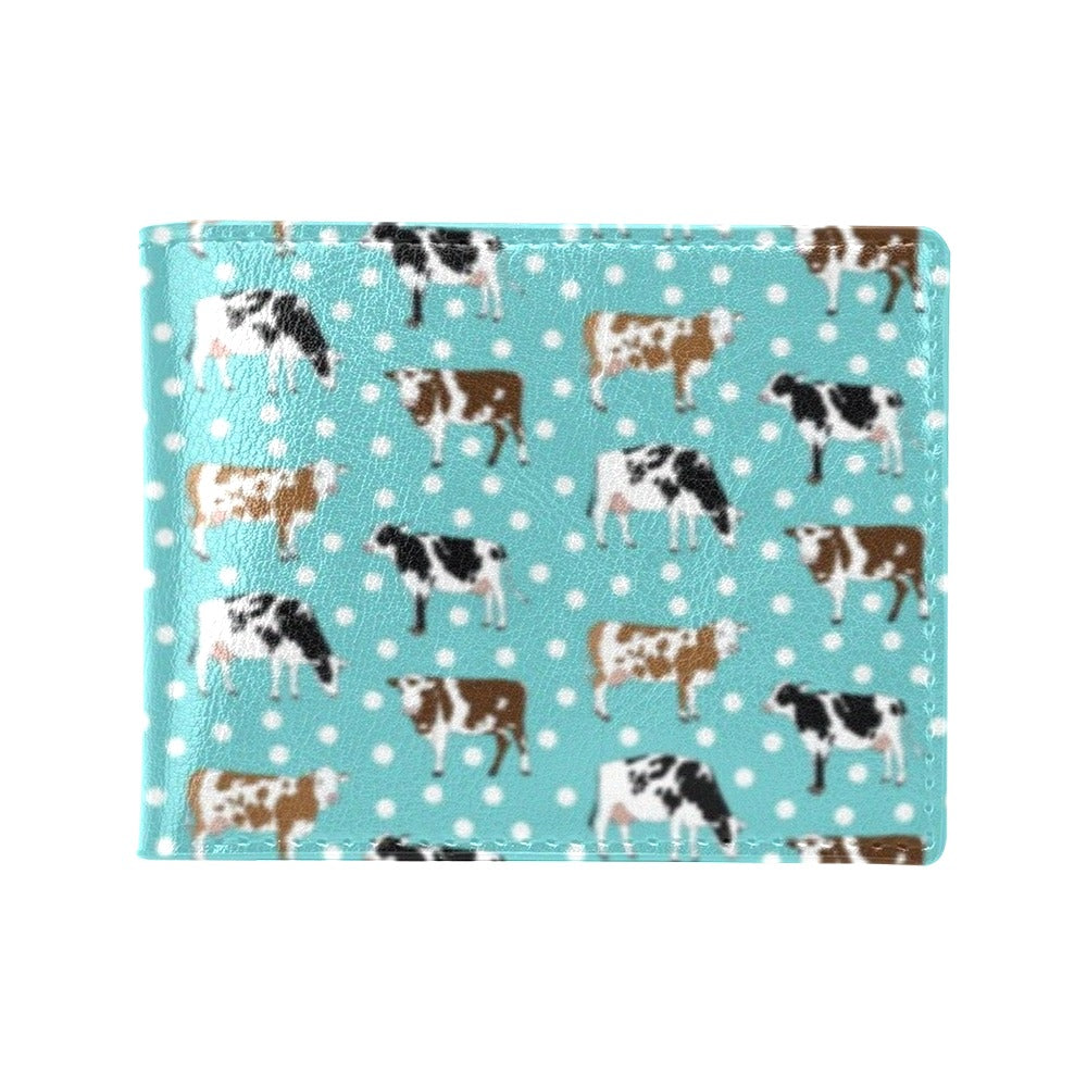 Cattle Print Design LKS405 Men's ID Card Wallet
