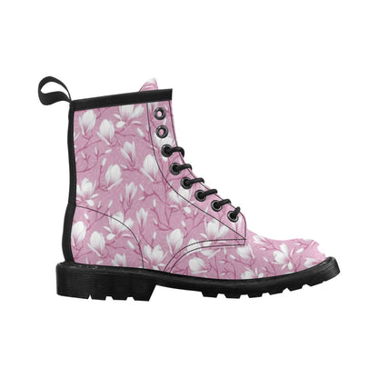 Magnolia Pattern Print Design MAG05 Women's Boots