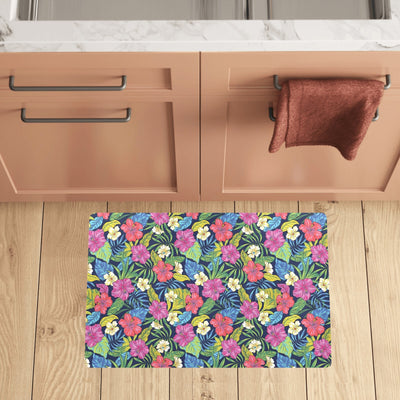 Hibiscus Print Design LKS3010 Kitchen Mat