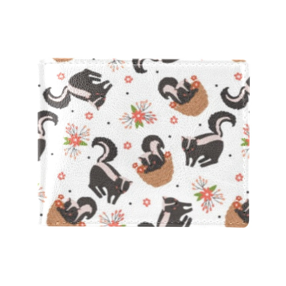 Skunk Print Design LKS304 Men's ID Card Wallet