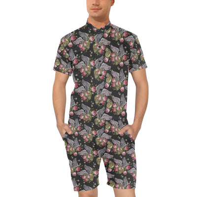 Angel Wings Pattern Print Design 06 Men's Romper