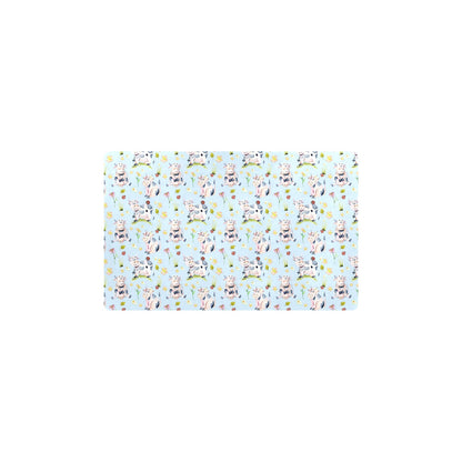 Cow Happy Pattern Print Design 05 Kitchen Mat