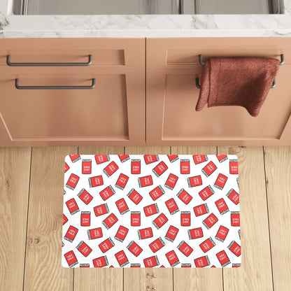 Bible Pattern Print Design 03 Kitchen Mat
