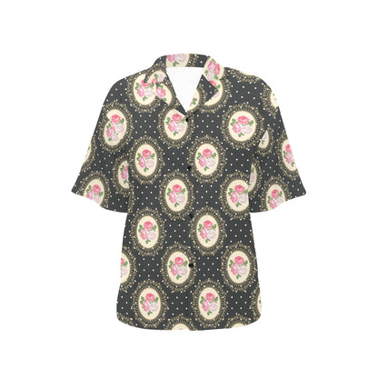 Rose Pattern Print Design RO015 Women's Hawaiian Shirt
