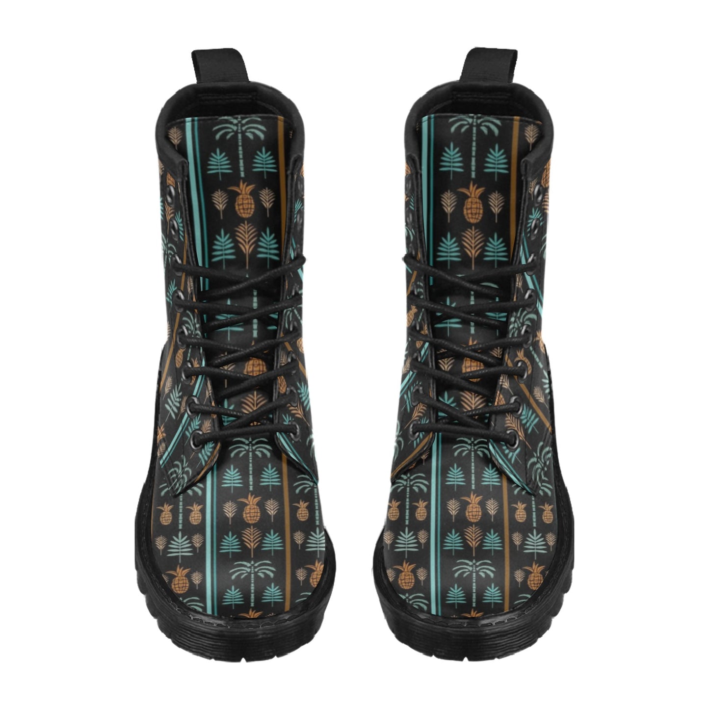 Hawaiian Themed Pattern Print Design H023 Women's Boots
