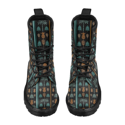 Hawaiian Themed Pattern Print Design H023 Women's Boots