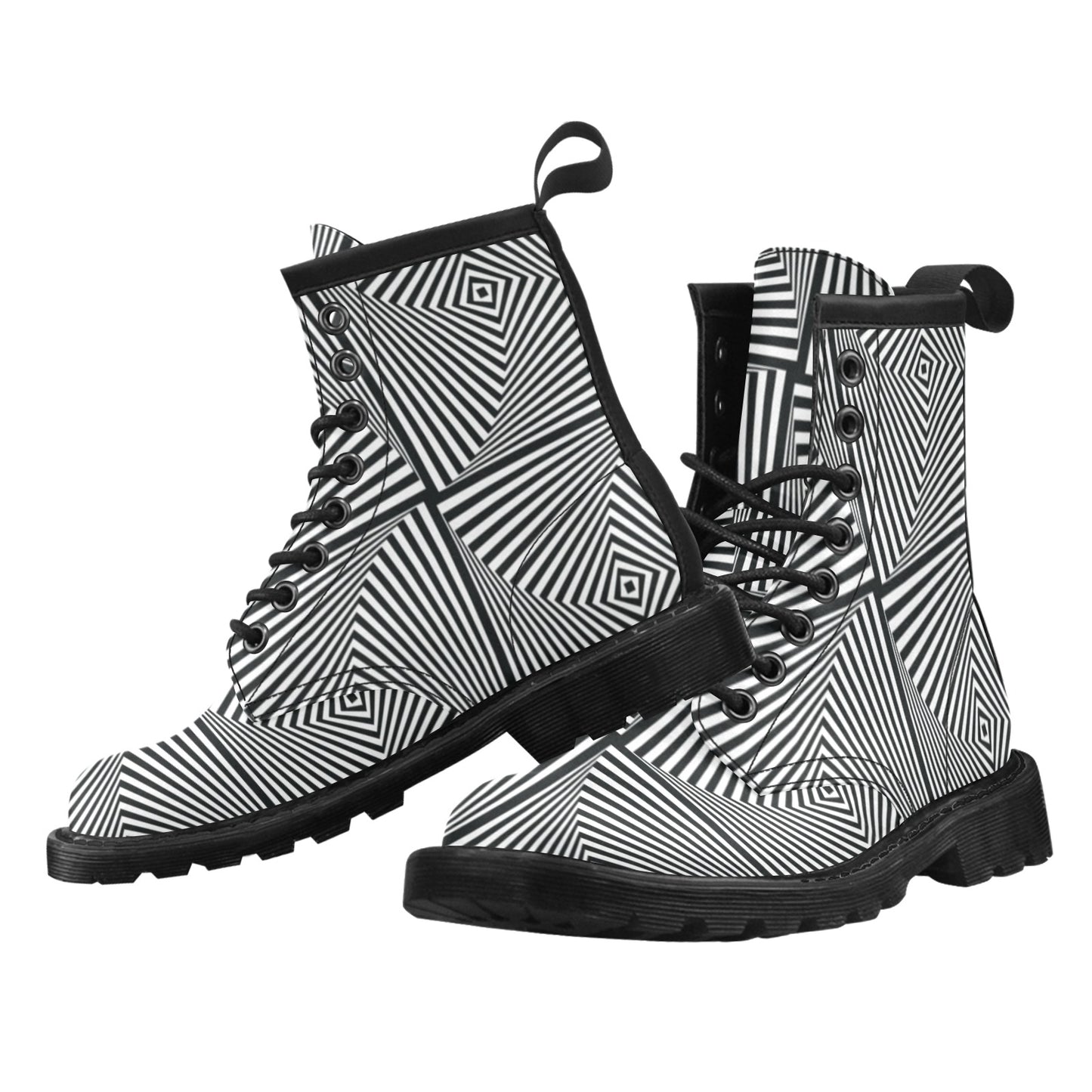 Vortex Print Design LKS302 Women's Boots